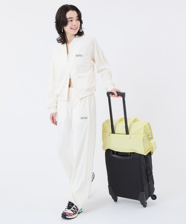 LeSportsac DELUXE MED WEEKENDER MH/ロゴジャガードライムスナイデル ロゴジャガードライムスナイデル