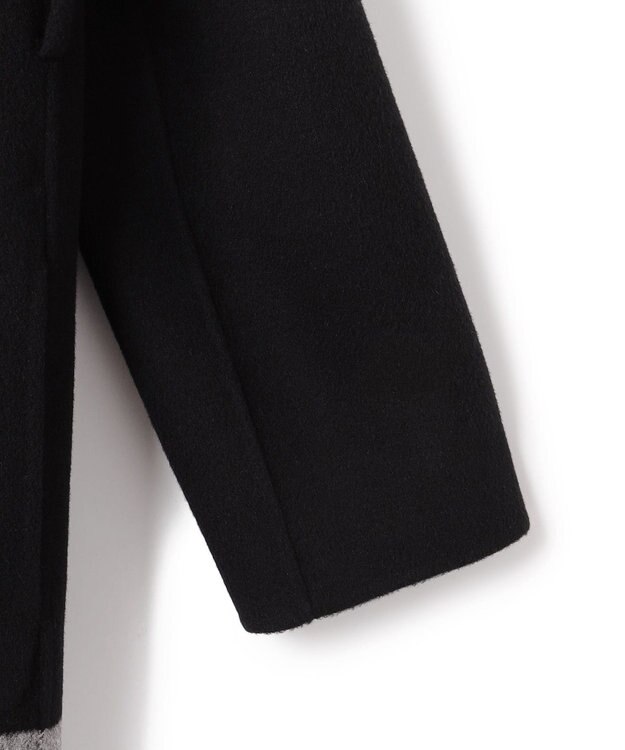 JOSEPH ダブルフェイスカラーブロック　ラップコート Black/grey