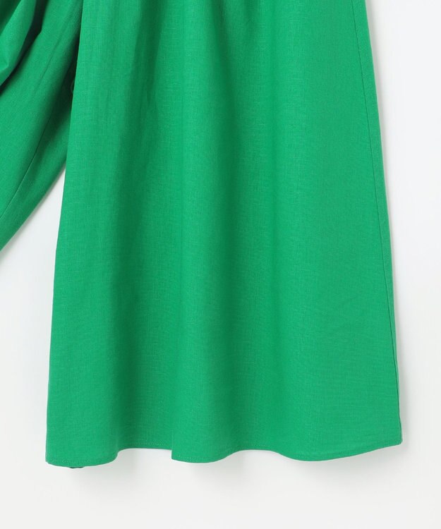 ANY 【ウエストゴム/接触冷感/UVケア】清涼リネンスカーチョ グリーン