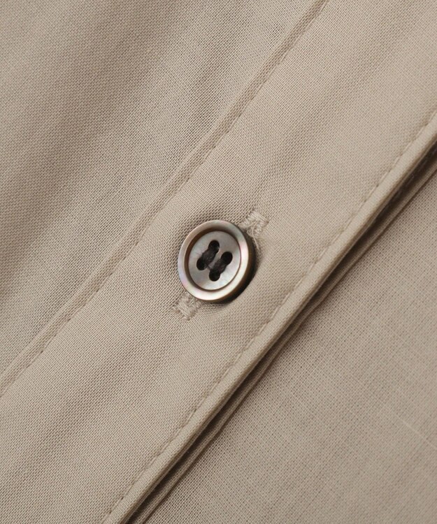 YECCA VECCA 【ORGABITS】タックシャツワンピース Beige