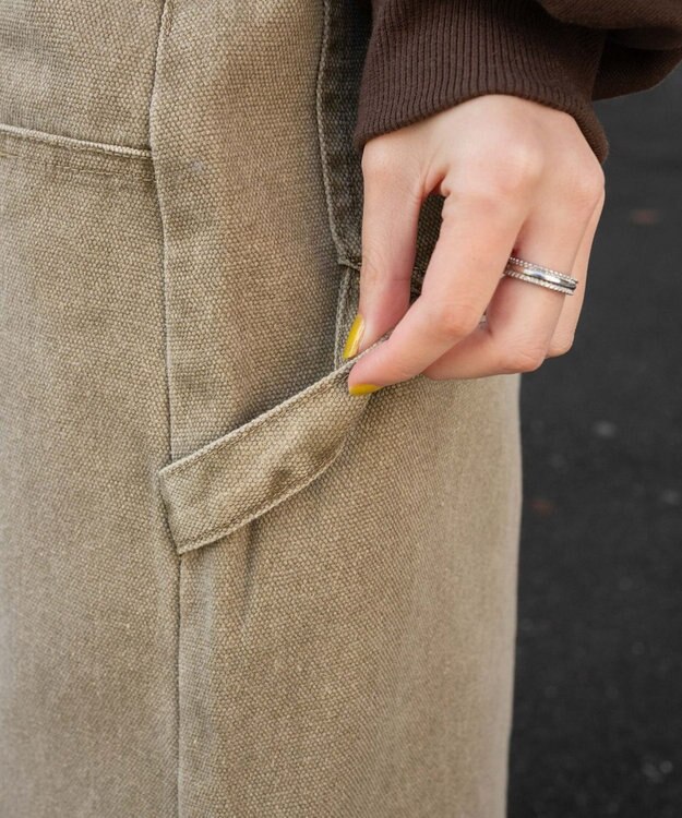 WEGO ウエストドロストダブルニーバギーハーフパンツ ベージュその他