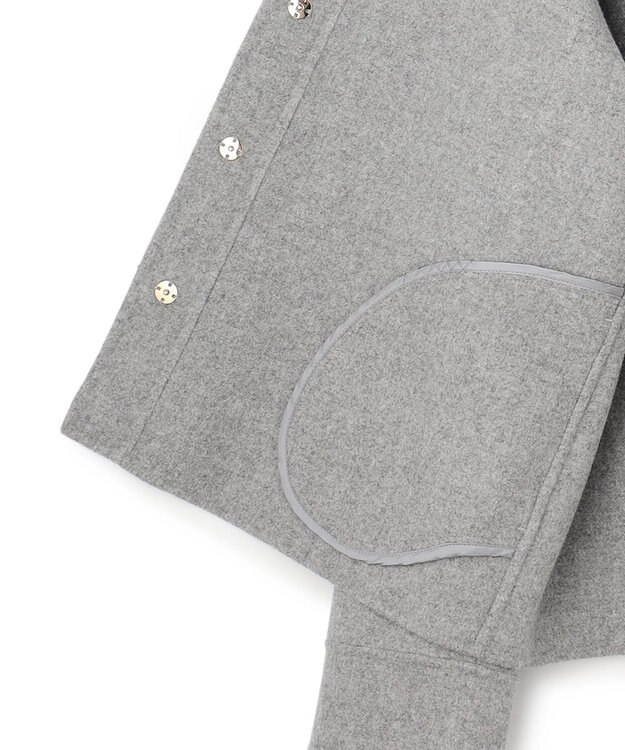 BEIGE， CHAMPIONNET / ウールメルトン シャツジャケット Gray