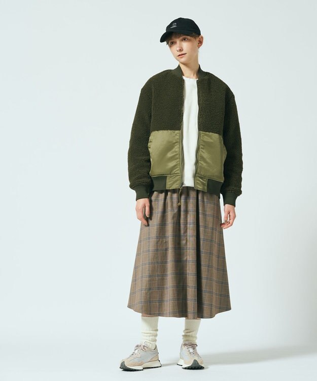 J.PRESS YORK STREET 【UNISEX】リバーシブルMA-1 ベージュ系