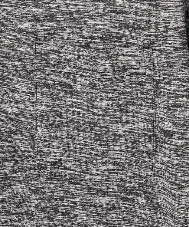 JOSEPH ABBOUD MOUNTAIN 【ゆったりシルエット】ランダムスラブリップ アウトドアポロシャツ グレー系