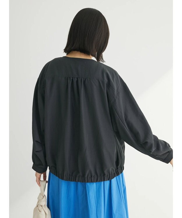 Green Parks イージーケア　Ｖネックブルゾン Black