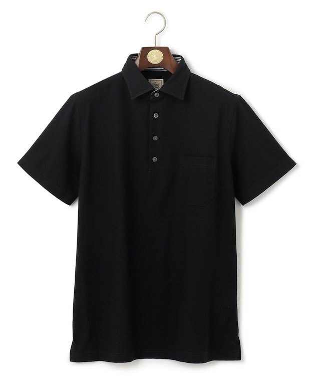 J.PRESS MEN 【ビジネスおすすめ / 吸水速乾】ドレスハニカム ポロシャツ ブラック系