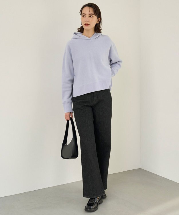 UNFILO 裏起毛スウェット フーディー サックス