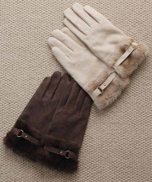 ANY SIS バックルベルト グローブ アイボリー