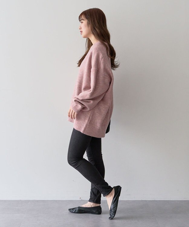 Green Parks ・Ｐｅｔｉｔ　Ｆｌｅｕｒ　深Ｖネックニットチュニック Pink