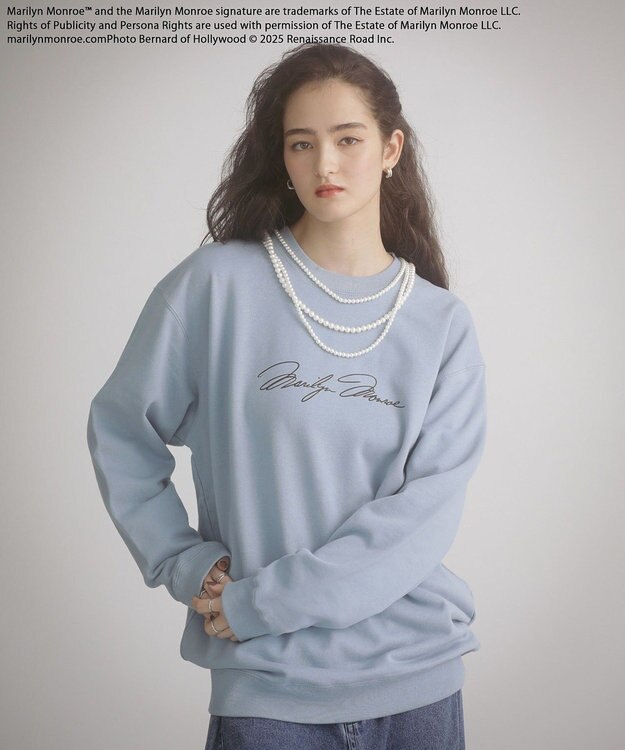 Green Parks ■Ｍａｒｉｌｙｎ　Ｍｏｎｒｏｅ　３ポーズｐｔスウェット Blue