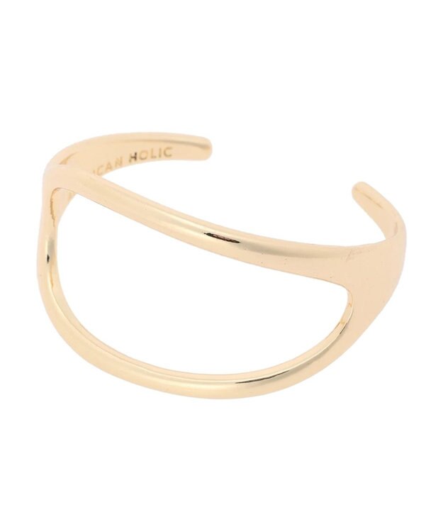 AMERICAN HOLIC 変形ラウンドバングル Gold