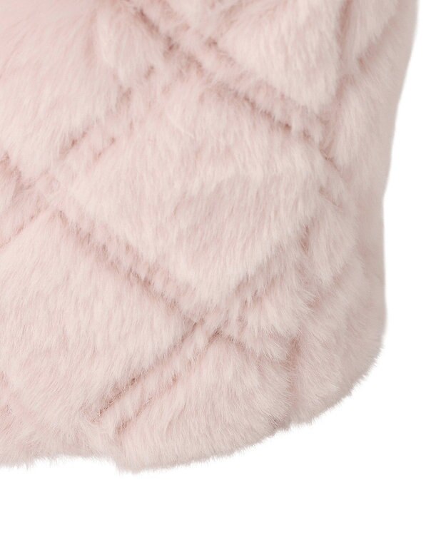 Maison de FLEUR フェイクファーパールリボントートバッグ Pink