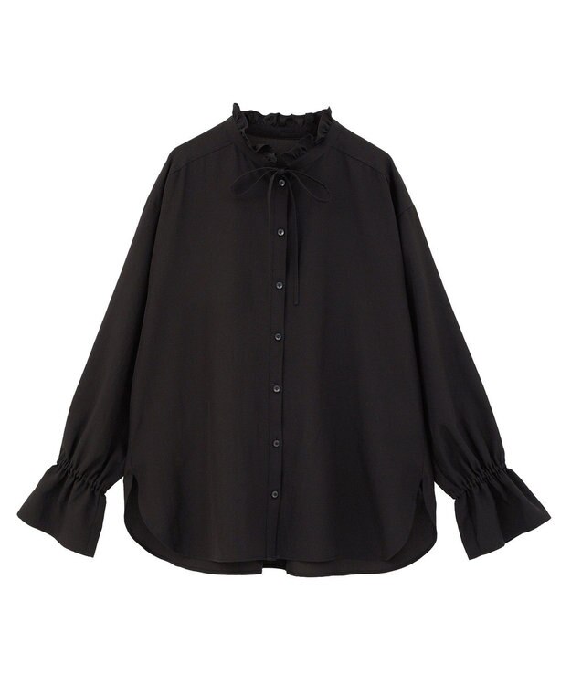 Green Parks フリルカラーインナーシャツ Black