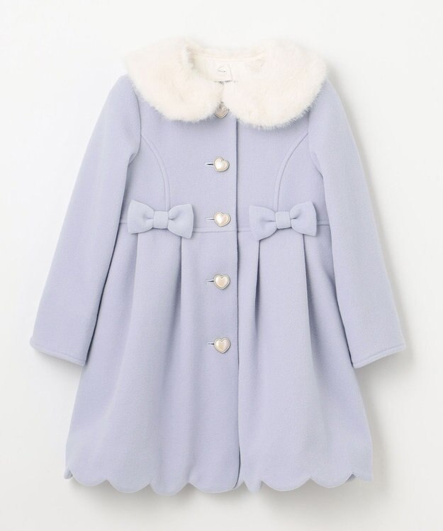 ANY KIDS ウールライクコート サックスブルー