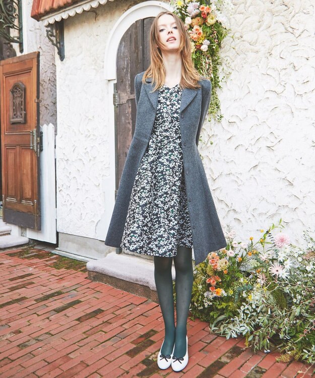 TOCCA 【消臭】MILKY PUFF ウールコート チャコールグレー系