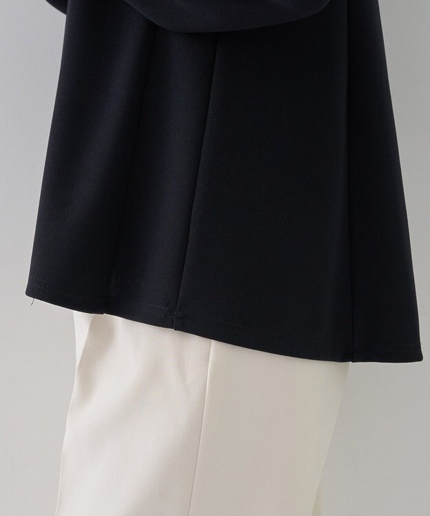 YECCA VECCA 2wayレース襟ブラウス Navy