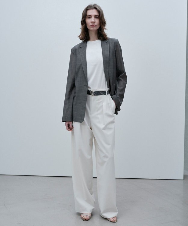 BEIGE， MOYE / シアーウール テーラードジャケット Charcoal
