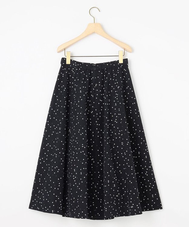 組曲 S フラワースパンコールプリント スカート ブラック系5