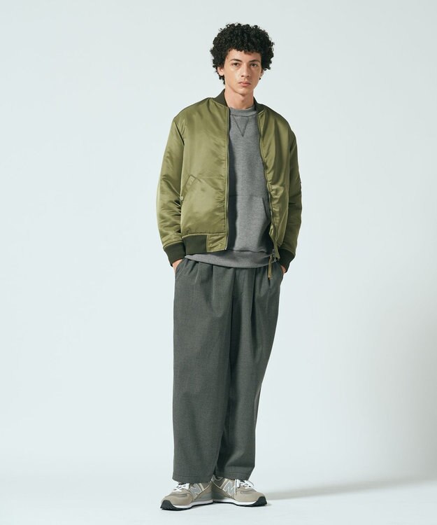 J.PRESS YORK STREET 【UNISEX】リバーシブルMA-1 ベージュ系