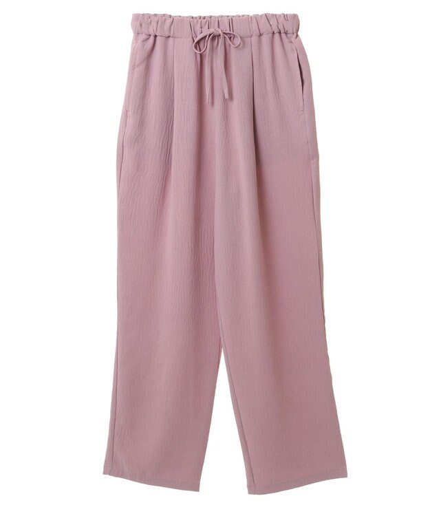 Green Parks クリンクルテーパードイージーパンツ Pink