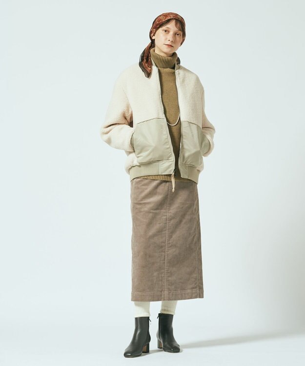 J.PRESS YORK STREET 【UNISEX】リバーシブルMA-1 ベージュ系