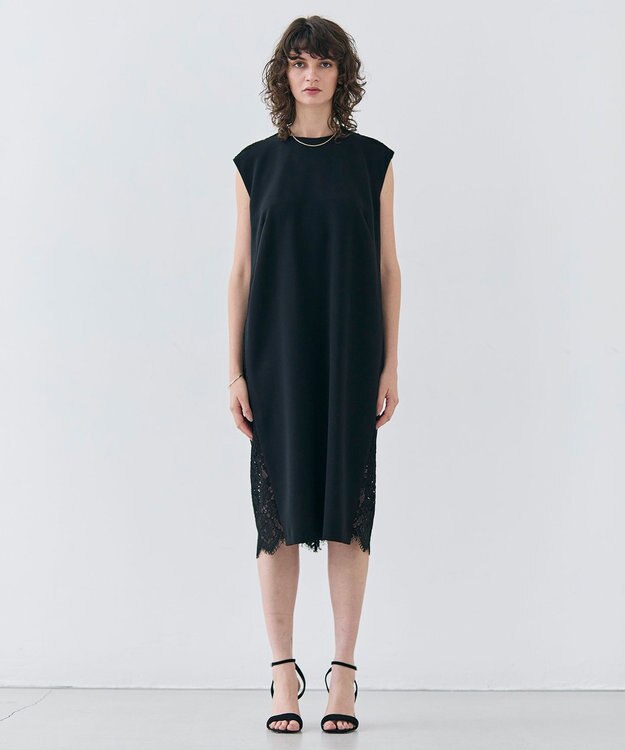 BEIGE， KALMIA / バックファスナーレースドレス Black