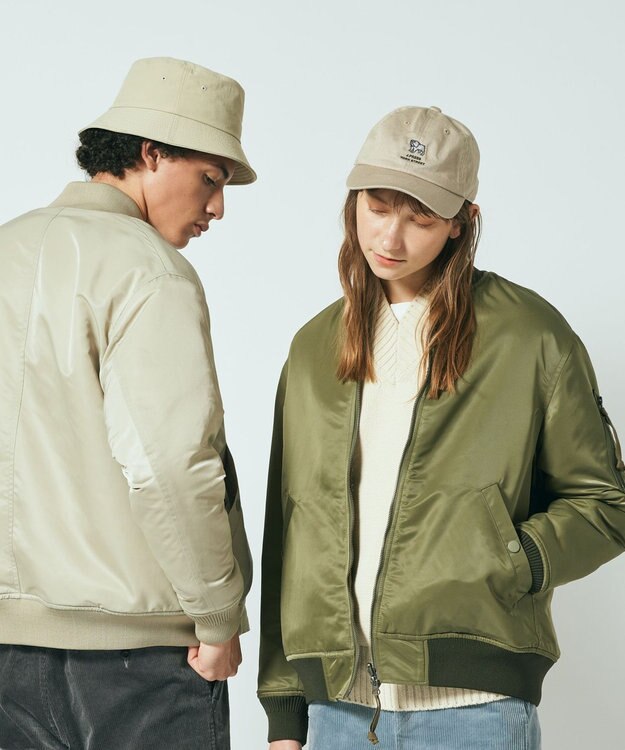J.PRESS YORK STREET 【UNISEX】リバーシブルMA-1 ベージュ系