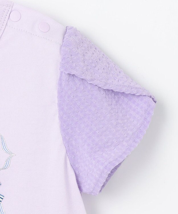 組曲 KIDS 【80-100㎝】スズランプリント Tシャツ ラベンダー