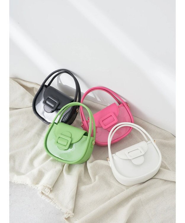 earth music&ecology リングハンドルバッグ Off White