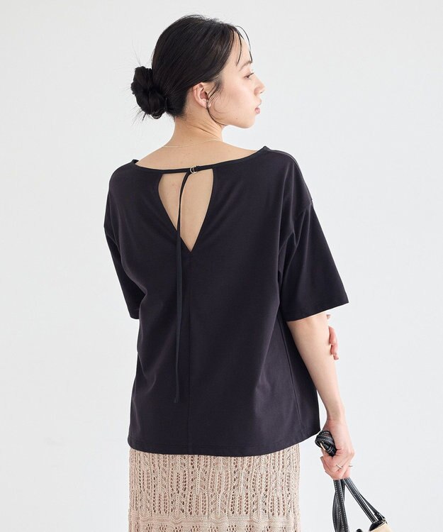 earth music&ecology バックデザインカットプルオーバー Black