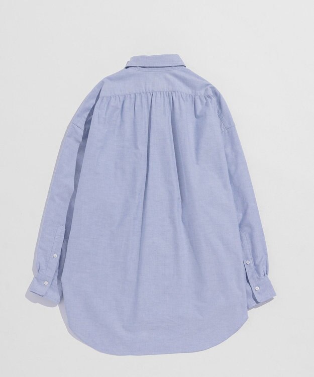LENO OXFORD SHIRTS《UNISEX》オーバーサイズレギュラーカラーシャツ SAXE BLUE