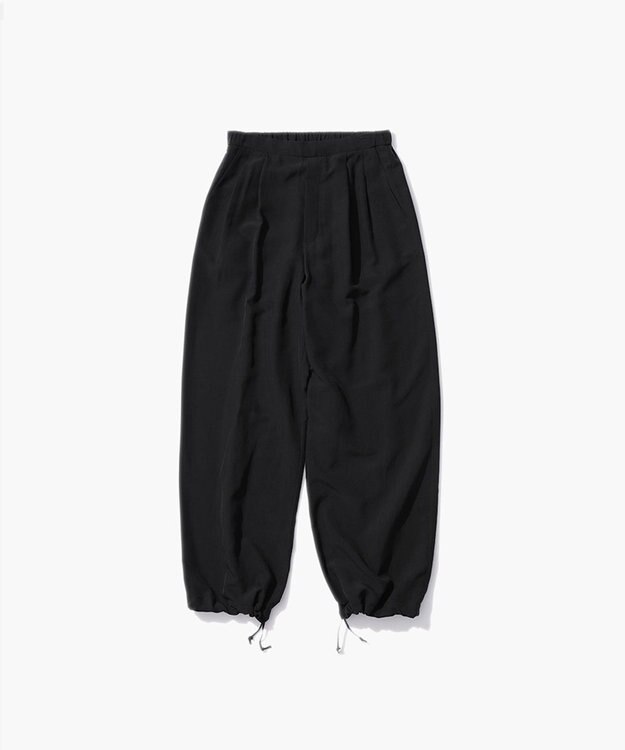 ATON KYOTO TSURIZOME SILK | ワイドイージーパンツ BLACK