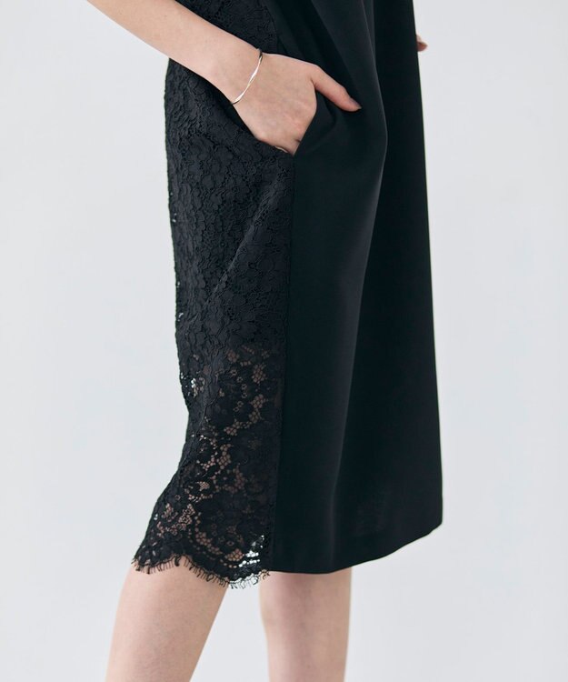 BEIGE， KALMIA / バックファスナーレースドレス Black