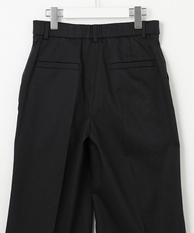 自由区 【接触冷感・吸湿・速乾・XXSサイズあり】COOL MAXクロップド丈 ワイドパンツ ブラック系