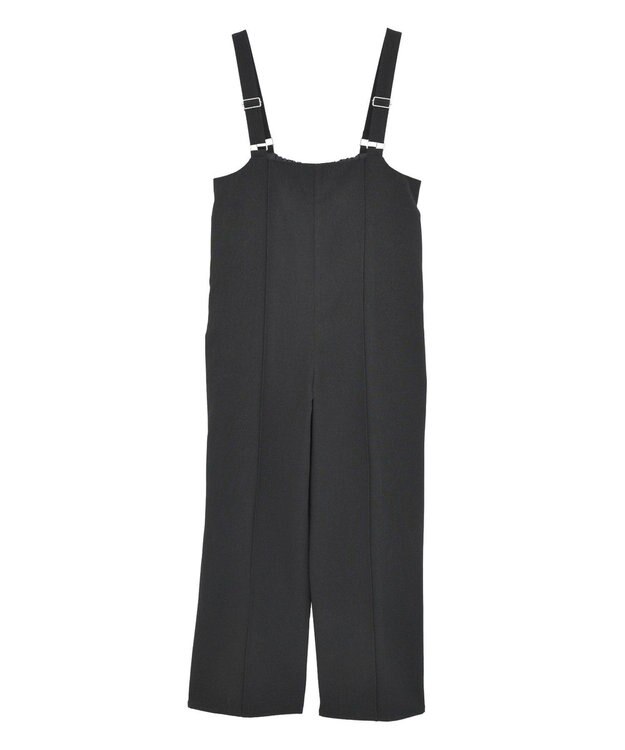 Green Parks ピンタックサロペット Black