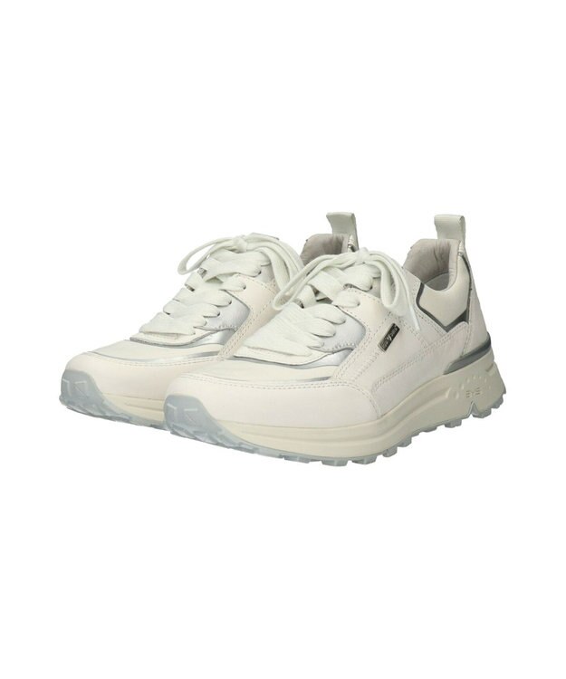 INTER-CHAUSSURES 【BUSSOLA】レースアップスニーカー ホワイト