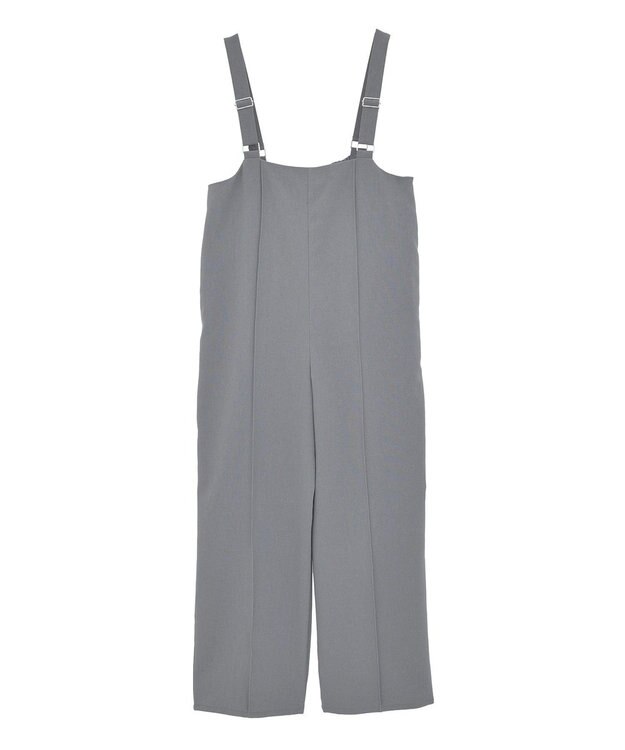 Green Parks ピンタックサロペット Gray