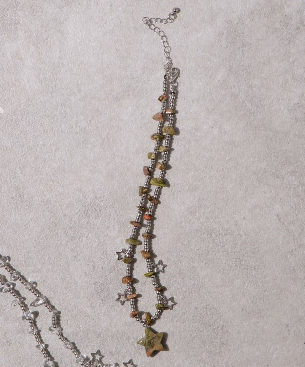 WEGO Lスターストーンデザインネックレス 柄2