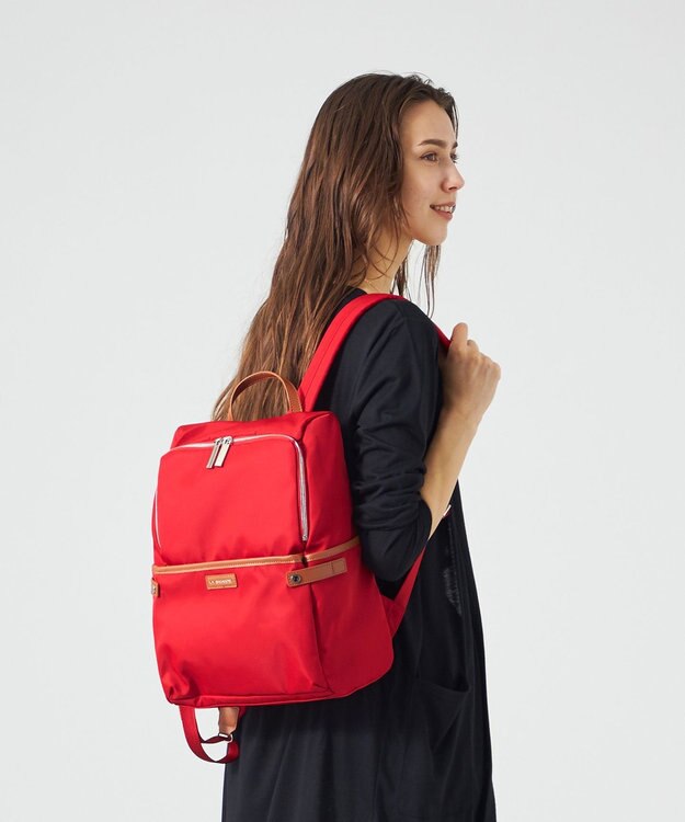 LA BAGAGERIE 【撥水ナイロン】ベーシックリュック レッド