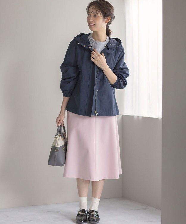 組曲 L 【2WAY】フード付き ライトアウター ネイビー系