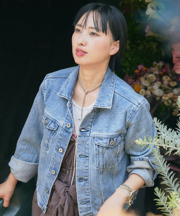 woadblue 【157】Back Balloon Jacket デニムジャケット MIDBLUE