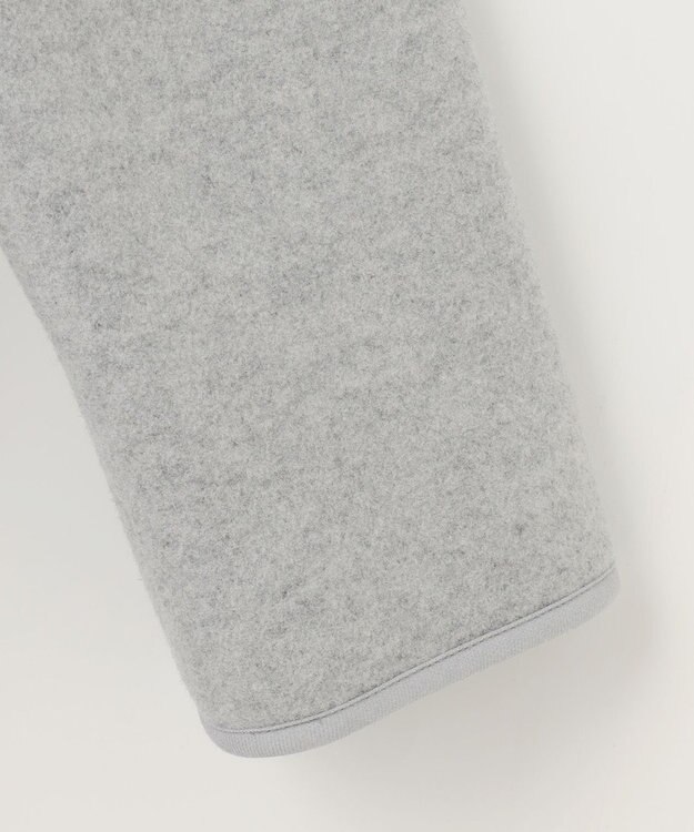 ANY SIS ウールライクミドルフーディ コート ライトトップグレー