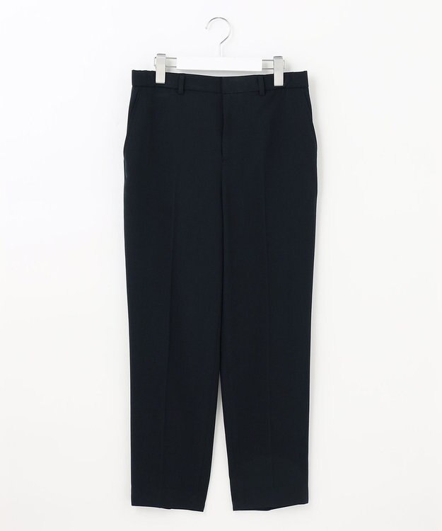 自由区 【洗える】2WAYツイル テーパードパンツ ネイビー系