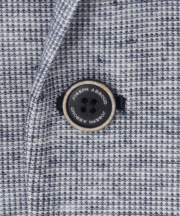 JOSEPH ABBOUD 【清涼感/軽量】リネンTOPピケ ジャケット ブルー系