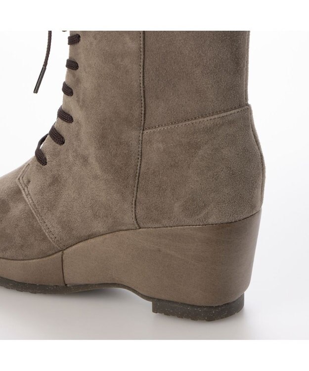 MODE ET JACOMO <D'ICI>ウェッジソールレースアップブーツ オークスエード