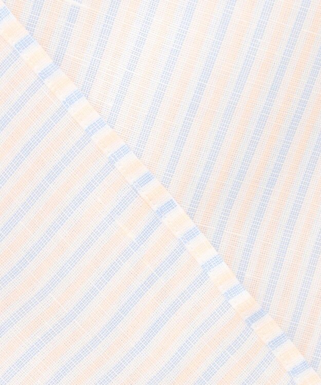 J.PRESS MEN 【WEB・一部店舗限定】コットンリネンマルチストライプ シャツ / B.D. オレンジ系1