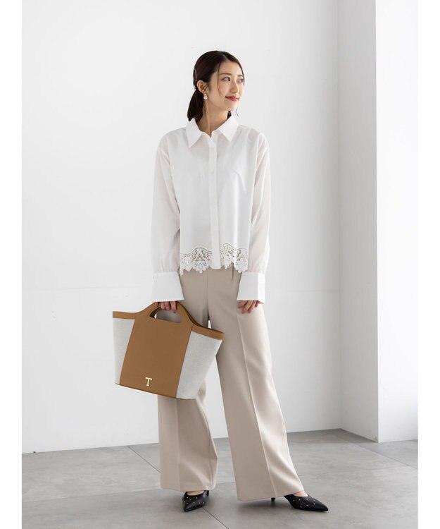 Te chichi パウダーツイルマリンスラックス《2026 spring catalog item》 ベージュ