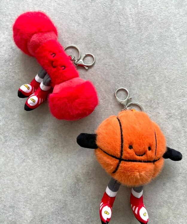 WEGO スポーツぬいぐるみキーホルダー レッド
