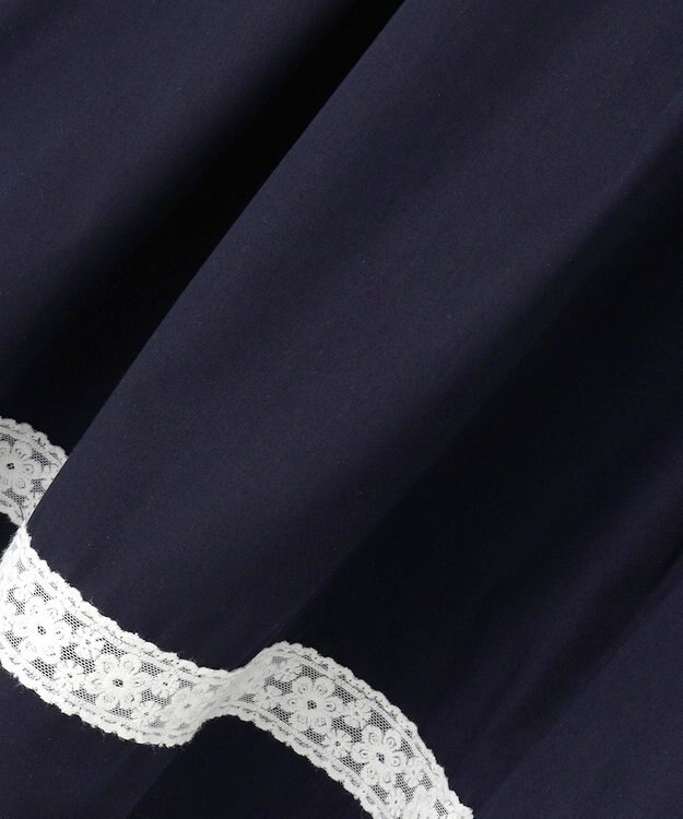 ANY KIDS 襟付き 半袖 ワンピース ネイビー