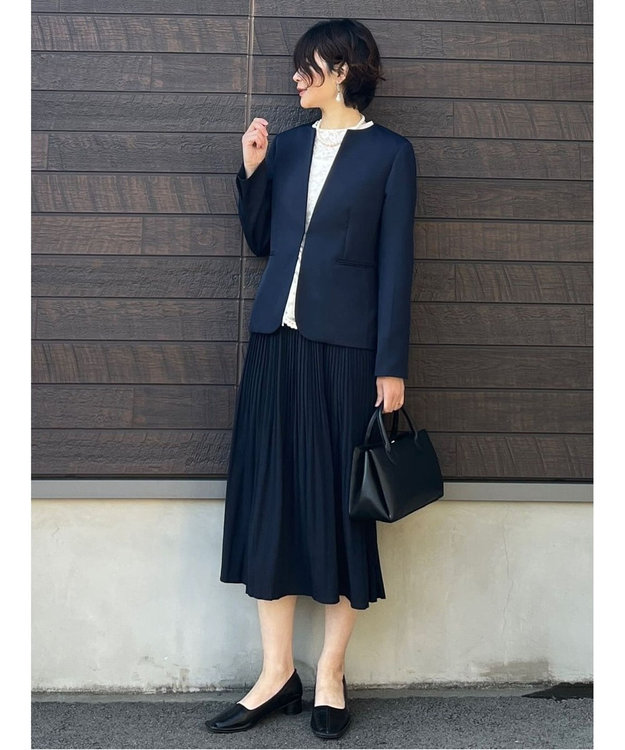 Green Parks ｅｆ－ｄｅ　プリーツスカート Dark Navy